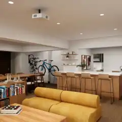 Warm living room project detail